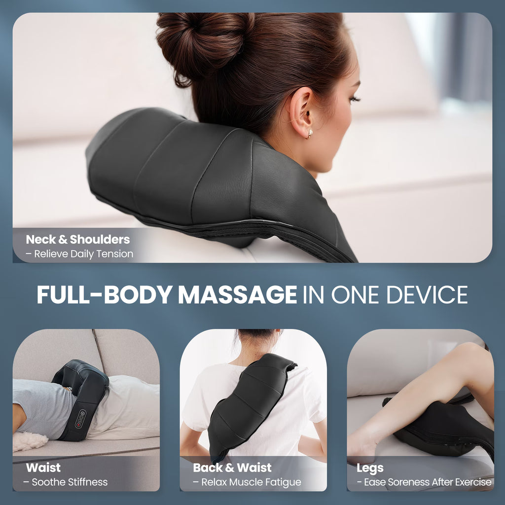 Masajeador de Cuello y Hombros Shiatsu 3D con Calor
